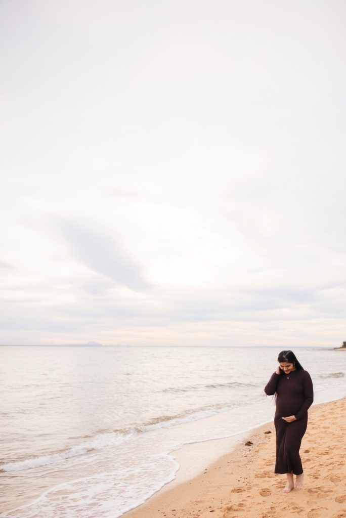 Maulik and Madhvi beach maternity shoot, photo 1 of 15, Melbourne maternity photography